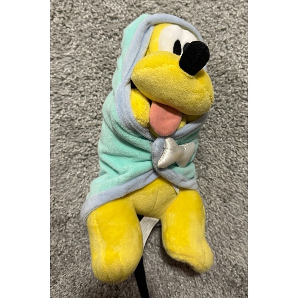 Disney Babies 12" Pluto Baby with Rare Blanket Plush Disney Parks Plush Stuffed